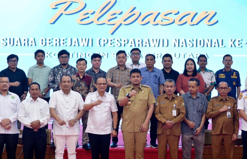 Bobby Nasution Lepas Kontingen Sumut ke Pesparawi Nasional 2026 di Manokwari, Targetkan Piala Presiden: Berangkat, Menang!