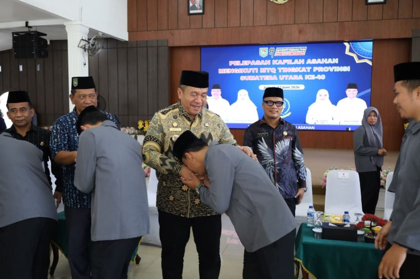 Bupati Asahan Lepas Kafilah MTQ Sumut ke-40, Targetkan Prestasi Terbaik dan Harumkan Nama Daerah
