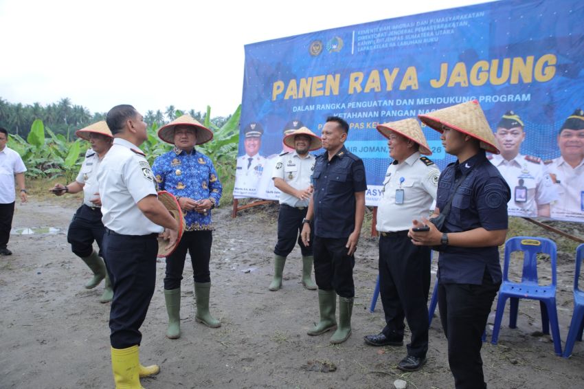 Wakil Bupati Asahan Hadiri Panen Raya Jagung di Lapas Minimum Security, Bukti Nyata Pembinaan dan Ketahanan Pangan