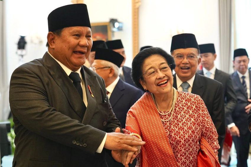 Prabowo Gandeng Megawati di Hari Pancasila, PDI-P Jadi Sorotan Publik