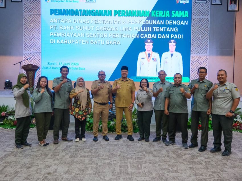 Wakil Bupati Batu Bara Dorong Akses Modal Petani Melalui Kerja Sama Pembiayaan Dengan Bank Sumut