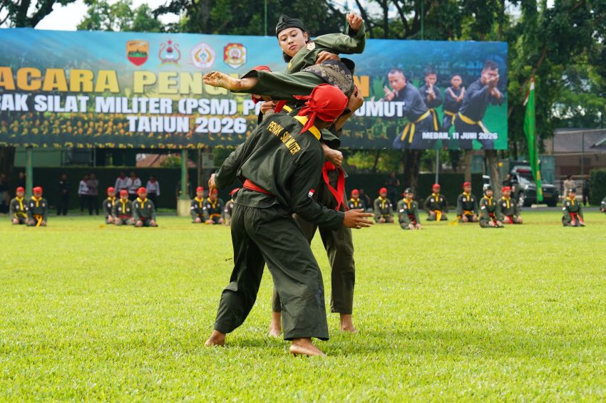 Pangdam I/BB Hadiri Pengukuhan Pencak Silat Militer Sumut, Struktur Organisasi Diperkuat hingga Ranting