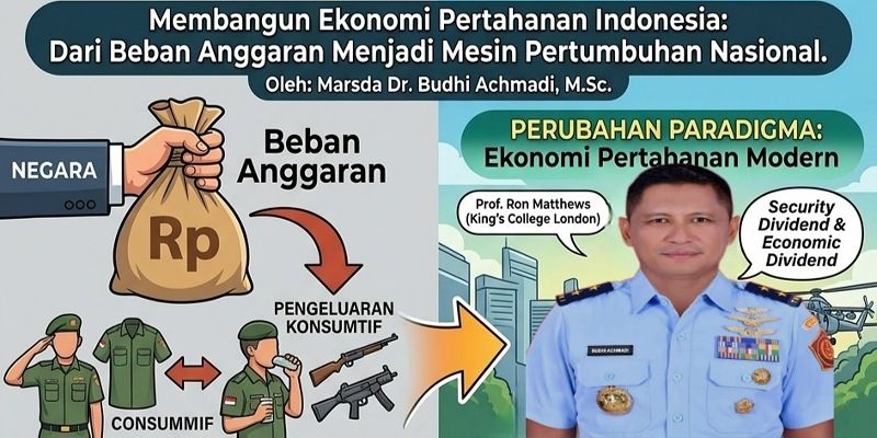Marsda TNI Budhi Achmadi: Pertahanan Harus Jadi Mesin Pertumbuhan, Bukan Beban Negara