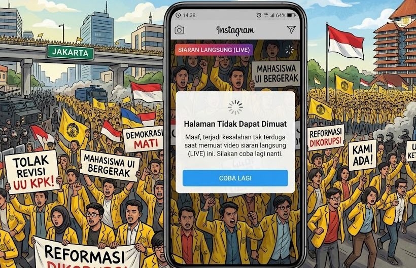 Kenapa Instagram Sempat Down Saat Demo Mahasiswa? Ini Penjelasan Komdigi
