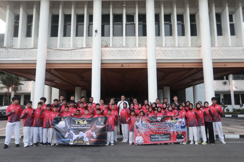 43 Atlet TSA Aceh Siap Tempur di National Taekwondo Championship 2026