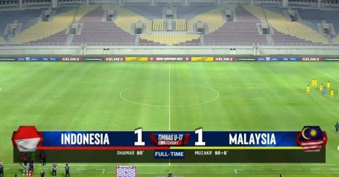 Timnas U17 Indonesia Ditahan Malaysia 1-1, Garuda Muda Kebobolan di Pengujung Laga