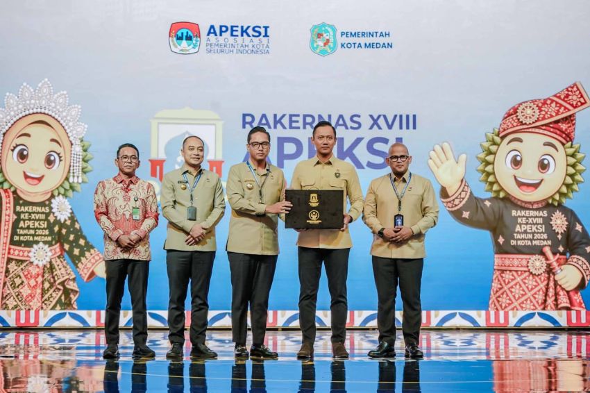 AHY Resmi Tutup Rakernas XVIII APEKSI 2026 di Medan, Ini Rekomendasi Strategisnya