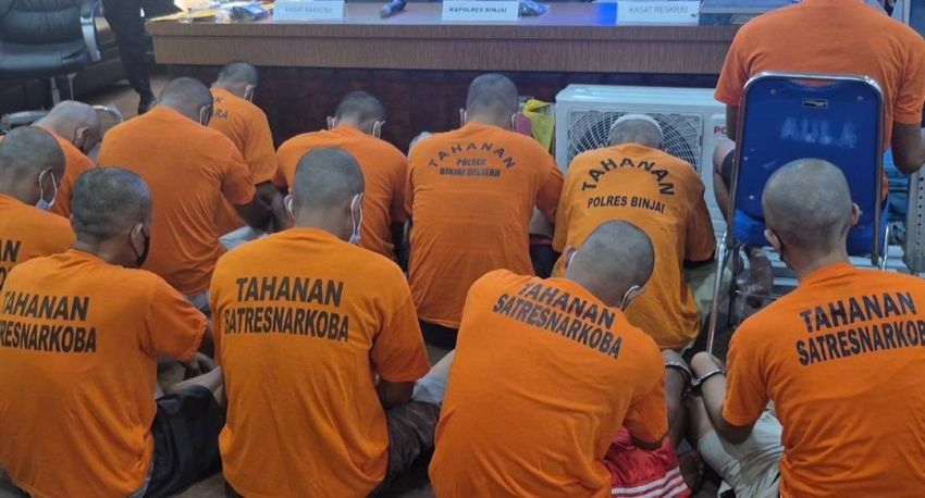 Polres Binjai Bongkar 16 Kasus Narkoba, Sita Ratusan Gram Sabu dan Tangkap 20 Tersangka