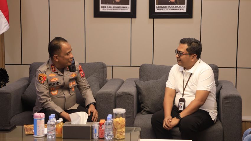 Kapolda Aceh dan PLN UID Aceh Perkuat Sinergi Jaga Keamanan serta Keandalan Listrik