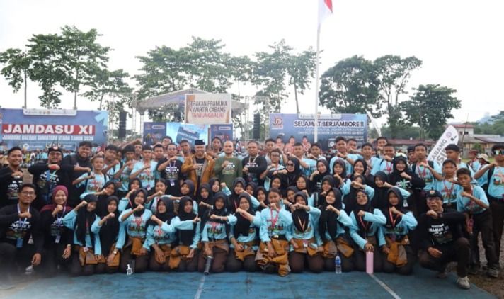 Wali Kota Tanjungbalai Beri Semangat Kontingen Kwarcab di JAMDASU XI 2026, Dorong Generasi Muda Berkarakter