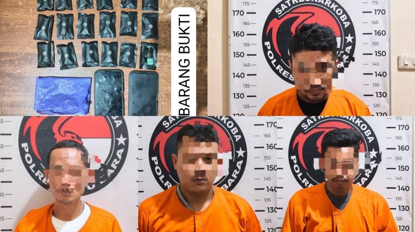 Polres Batu Bara Bongkar Peredaran Pod Getar Diduga Mengandung Etomidate, Empat Orang Ditangkap