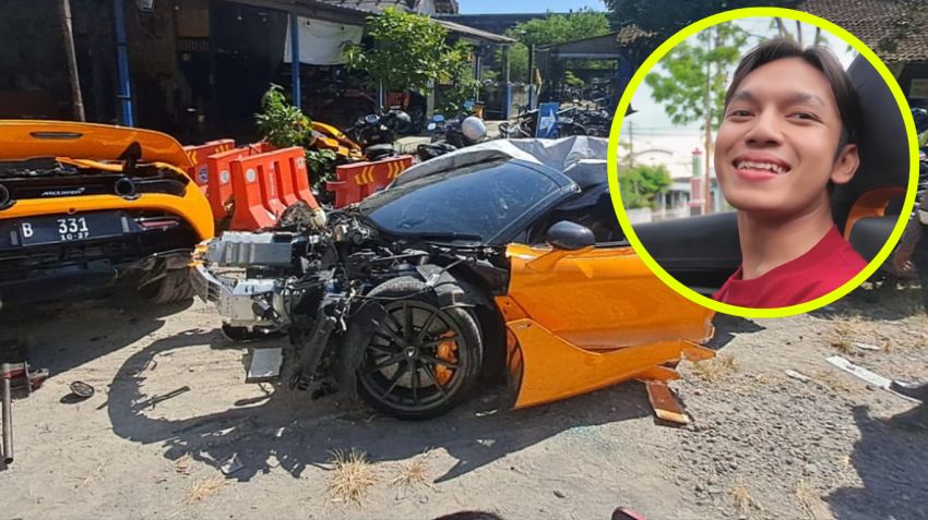 Baru Tiga Bulan Dibeli, McLaren 720S Milik Konten Kreator Andra ST Terbelah Dua Usai Tabrak Tiang di Sukoharjo