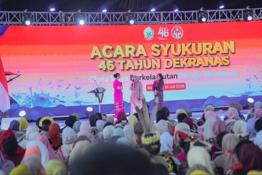 Ketua Dekranasda Batu Bara Hadiri Puncak Peringatan HUT ke-46 Dekranas di Makassar