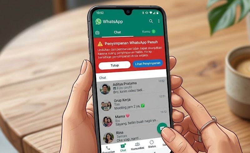 Kenapa Ruang Penyimpanan WhatsApp Cepat Penuh? Ini Penyebab dan Cara Mengatasinya