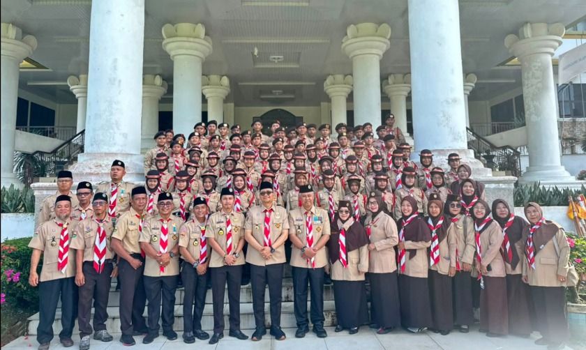 64 Pramuka Tanjungbalai Bertolak ke Jambore Sumut XI, Wabup Titip Pesan Ini