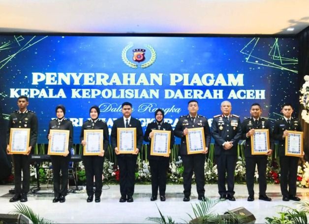 Hari Bhayangkara ke-80, Polda Aceh Apresiasi Personel Berprestasi dan Perkuat Komitmen Pelayanan Publik