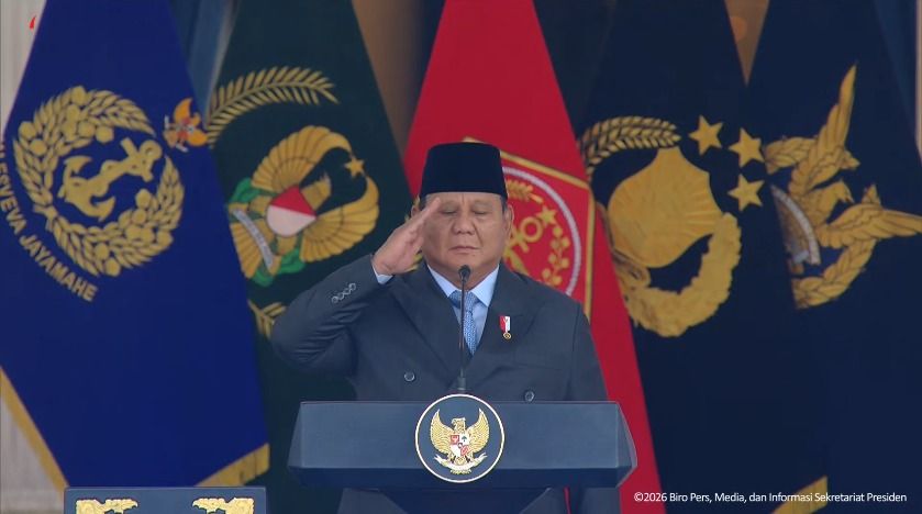Prabowo Resmi Lantik Ribuan Perwira TNI-Polri di Istana, Peraih Adhi Makayasa Ikut Diumumkan