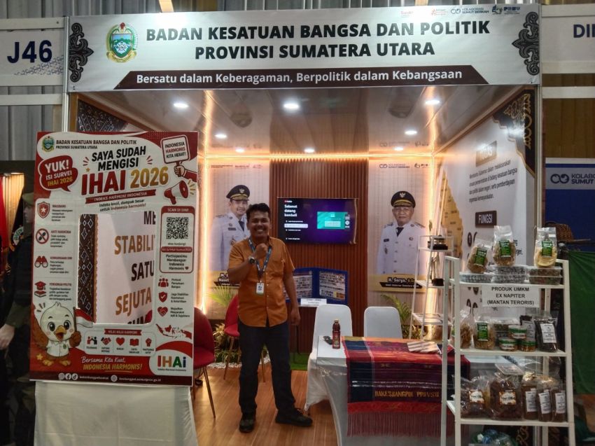 Kesbangpol Sumut Kenalkan Pembinaan UMKM, Edukasi Bahaya Narkoba hingga Seleksi Paskibraka di PRSU ke-50