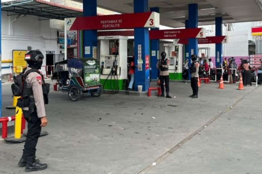 Brimob Polda Sumut Perketat Pengamanan SPBU, Distribusi BBM di Tiga Wilayah Dijaga Ketat