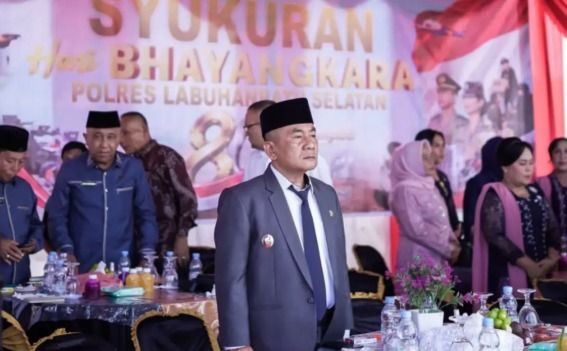 Hadiri HUT Bhayangkara ke-80, Wakil Bupati Labuhanbatu Selatan Apresiasi Dedikasi Polri untuk Masyarakat
