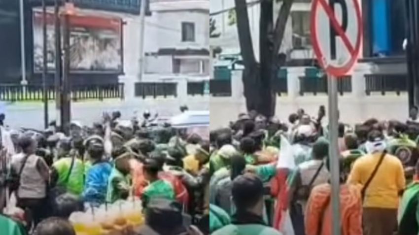 Ratusan Ojol Demo di Kantor Gubernur Sumut, Nilai Perpres 27/2026 Belum Menyejahterakan Driver
