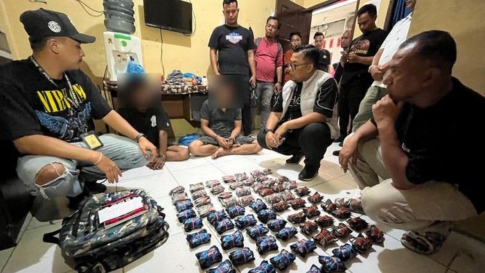 Polrestabes Medan Gerebek Gudang Vape Narkoba Berkedok Rumah Kos, 680 Barang Bukti Disita
