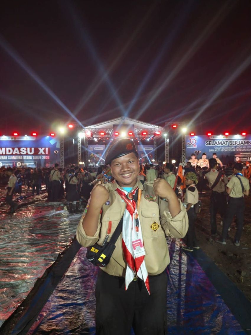 Muhammad Ikhsan Lolos Jambore Nasional XII 2026, Harumkan Nama Pramuka Kota Binjai