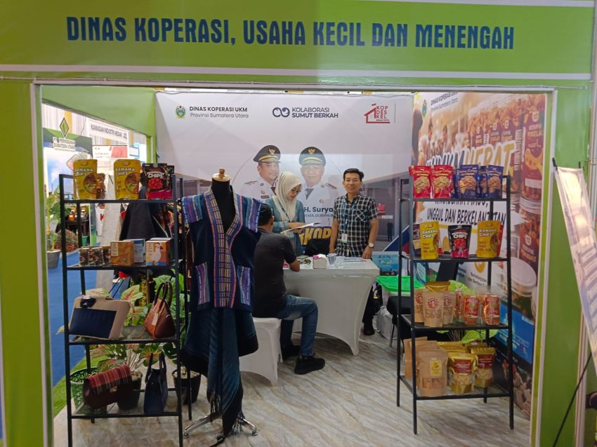 Diskop UKM Sumut dan Pemkab Batubara Tampilkan Beragam Produk Unggulan UKM di PRSU