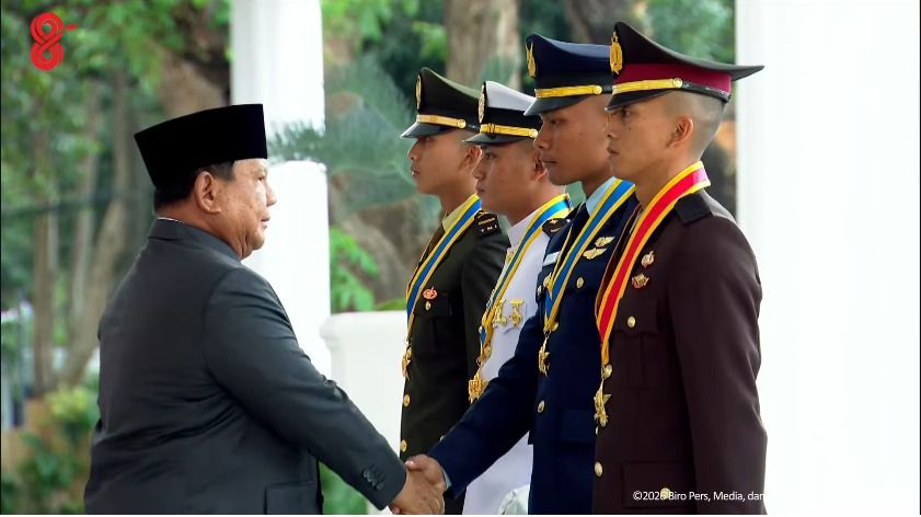 Prabowo Lantik 1.177 Perwira TNI-Polri, Titip Pesan Pangkat Adalah Amanah Rakyat
