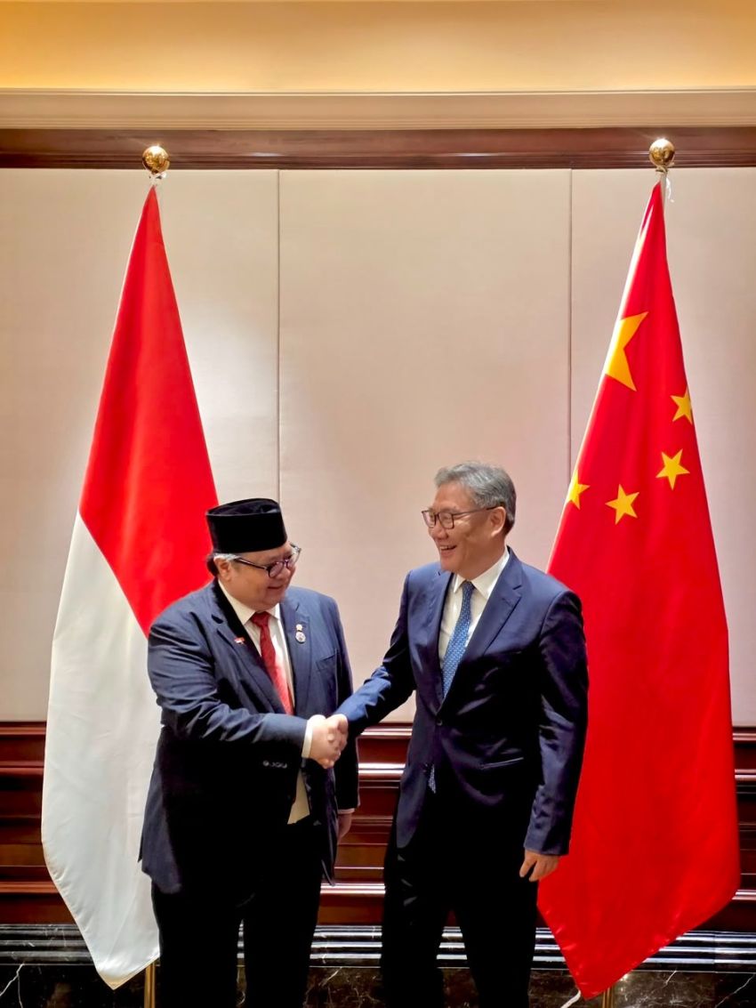 Airlangga Ajak Tiongkok Garap Proyek PLTS 100 GW di Indonesia