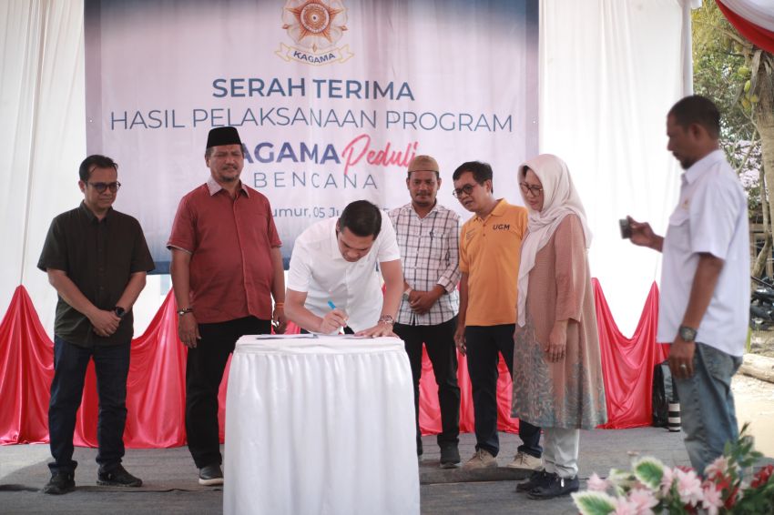 KAGAMA Bangun Harapan di Pedalaman Aceh Tamiang, 26 Huntara Diserahkan untuk Korban Bencana