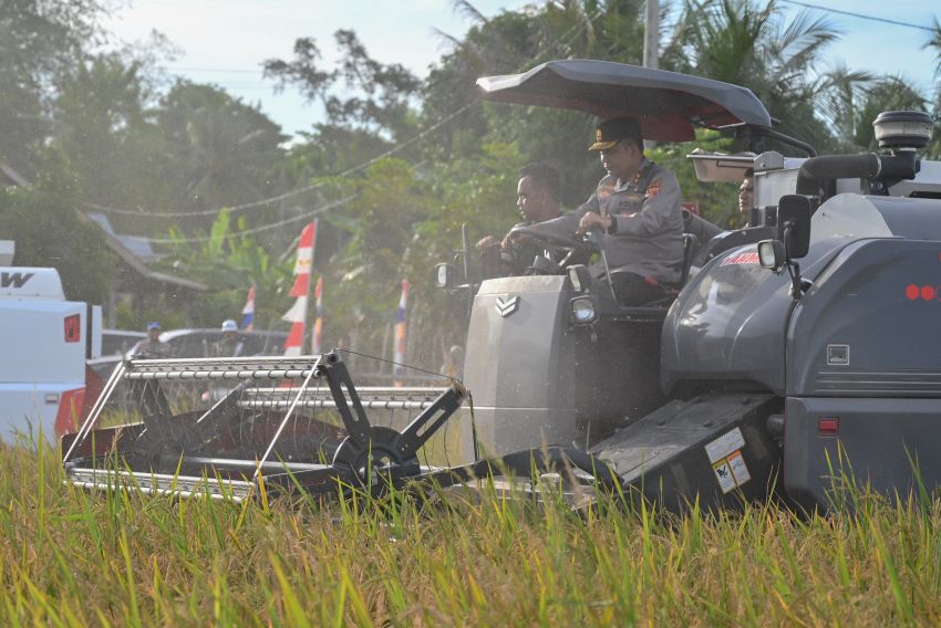 Kapolda Aceh Hadiri Panen Raya Nasional di Pidie, Perkuat Sinergi TNI-Polri Dukung Ketahanan Pangan