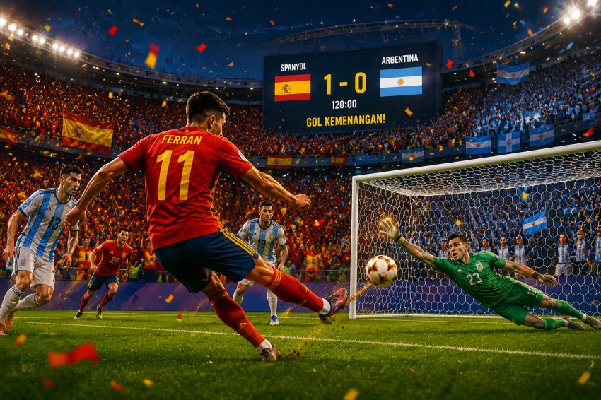 BREKINGNEWS Ferran Torres Jadi Penentu, Spanyol Taklukkan Argentina di Final Piala Dunia 2026