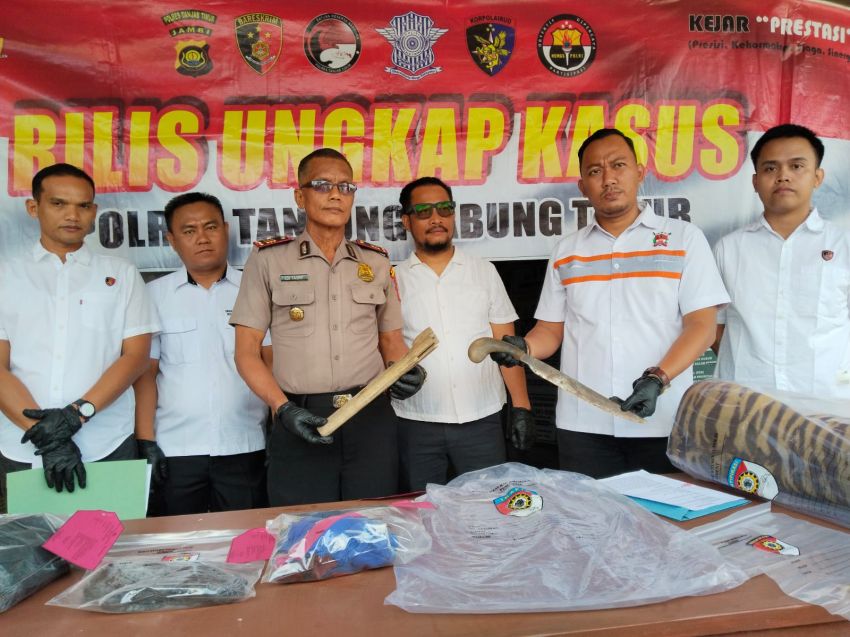 Polres Tanjab Timur Ungkap Kasus Pembunuhan di Mendahara Ulu, Diduga Dipicu Sengketa Lahan Sawit