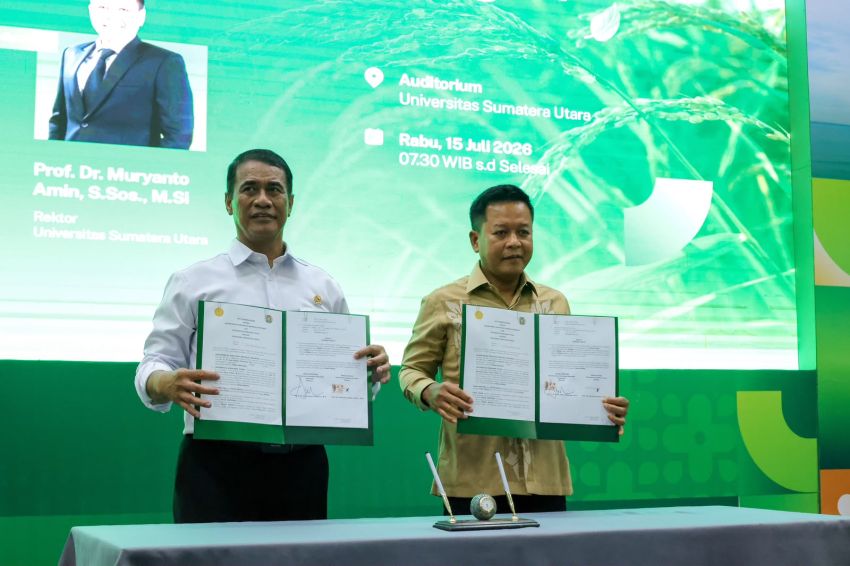 Mentan Amran Tantang Mahasiswa USU Ciptakan Inovasi demi Masa Depan Swasembada Pangan