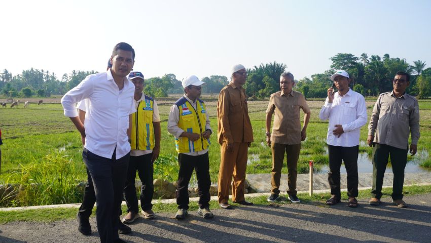 Sekda Aceh Pacu Rehabilitasi Sawah di Aceh Timur, Targetkan Petani Kembali Tanam Juli Ini