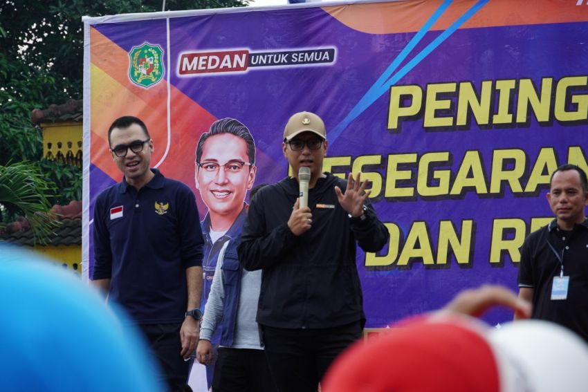 HUT ke-436 Kota Medan Meriah, Rico Waas Janji Benahi Jalan, Drainase hingga Kesejahteraan Warga