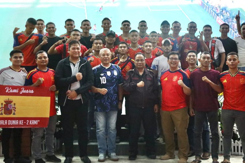 Serunya Nobar Final Piala Dunia 2026 di Polda Aceh, Kapolda Hadir Bareng Ribuan Warga