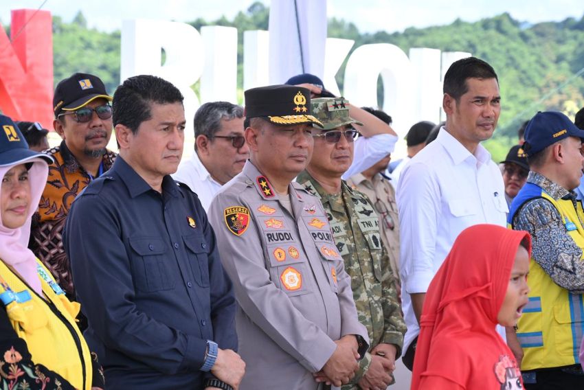 Kapolda Aceh Hadiri Peresmian Bendungan Rukoh, Presiden Prabowo Sebut Infrastruktur Air Kunci Ketahanan Pangan