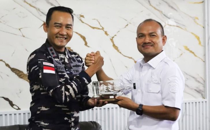 Wali Kota Tanjungbalai Terima Kunjungan Dan Lanal TBA, Perkuat Sinergi Jaga Keamanan Wilayah Laut
