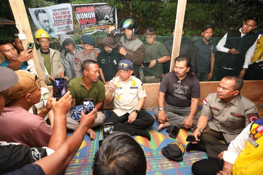 Warga Bener Meriah Berterima Kasih, Satgas PRR Perkuat Jembatan Enang-Enang dan Siapkan Solusi Permanen