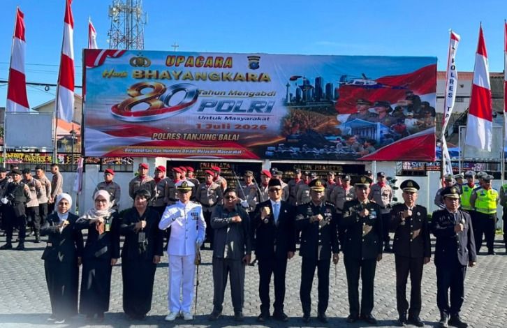 Wakil Wali Kota Tanjungbalai Hadiri Upacara Hari Bhayangkara ke-80, Ajak Masyarakat Dukung Polri Jaga Kamtibmas