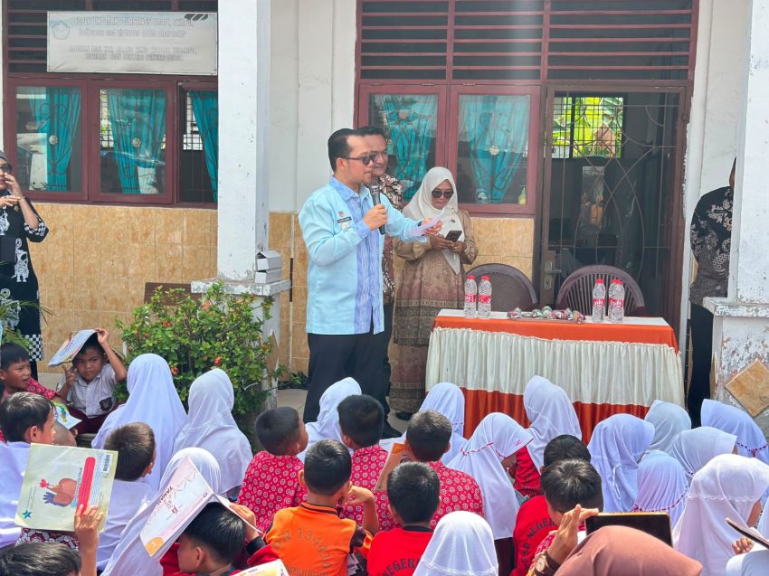 Wakil Wali Kota Tanjungbalai Tinjau SDN 134409, Mobil Perpustakaan Keliling Dorong Minat Baca Siswa