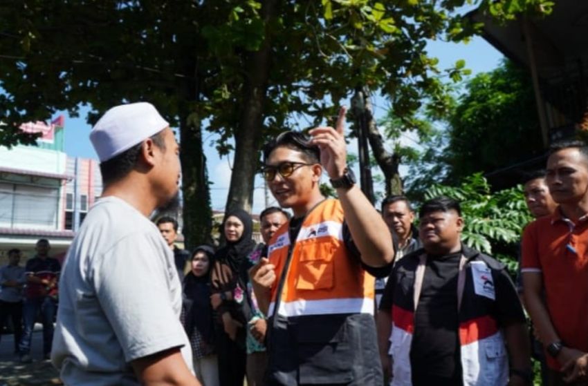 PSI Binjai Datang Bawa Harapan, Hasanul Jihadi Turun Langsung Temui Pedagang Bakso yang Jadi Korban Pohon Tumbang