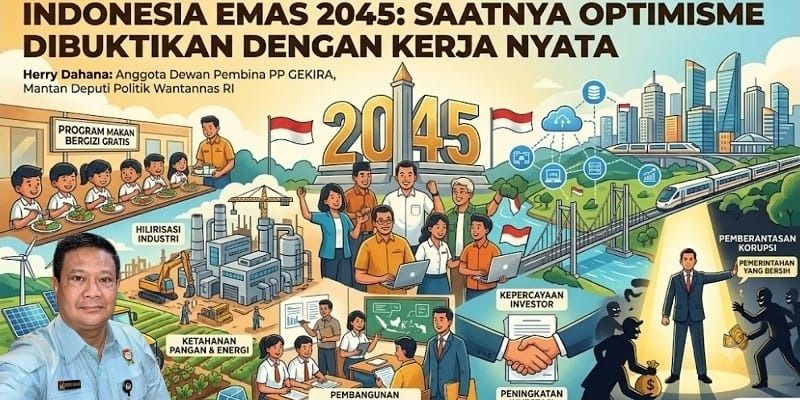 Herry Dahana: Indonesia Emas 2045 Tidak Cukup dengan Slogan, Butuh Kerja Nyata dan Pemerintahan Bersih