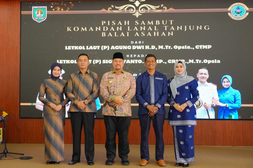Bupati Batu Bara Hadiri Pisah Sambut Komandan Lanal Tanjung Balai Asahan