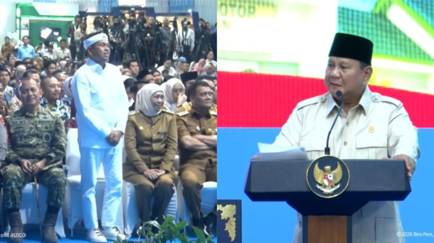 Momen Prabowo Goda KDM soal Tali Sepatu saat Acara di Batang