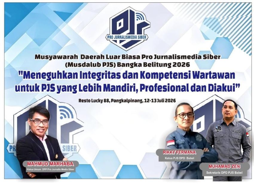 PJS Babel Bersiap Gelar Musdalub 2026, Muhamad Zen: Harap Lahirkan Pemimpin yang Mampu Rangkul Seluruh Anggota