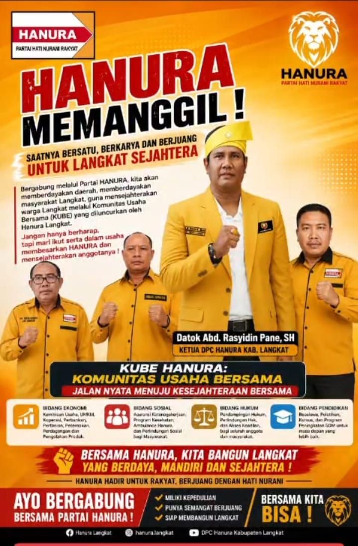 DPC Hanura Langkat Luncurkan KUBE Hanura, Dorong Pemberdayaan Ekonomi dan Kesejahteraan Masyarakat