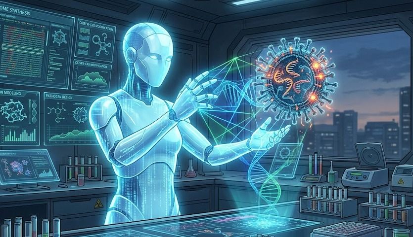Untuk Pertama Kali! AI Kini Bisa Merancang Virus Biologis yang Benar-Benar Hidup